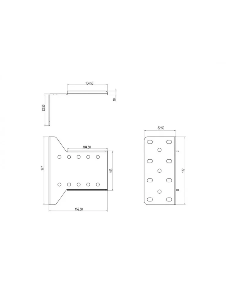 MULTIBRACKETS 7338 Pro Series-Wandwinkel- Single display plate from wall Ref MULTIBRACKETS MUL7338 | MusicGoodDeal