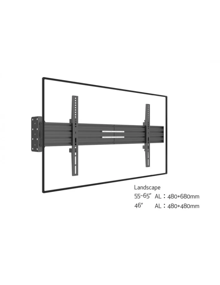 MULTIBRACKETS 7338 Equerre murale  Pro Series- Single display plate from wall Ref