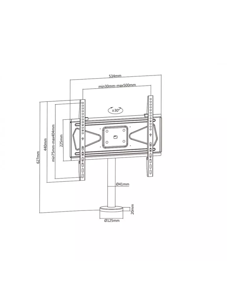 MULTIBRACKETS 4417 Tischhalterung zur Befestigung von 32  -55   Bildschirmen VESA MAX 400x400 REF  441 MULTIBRACKETS MUL4417 |