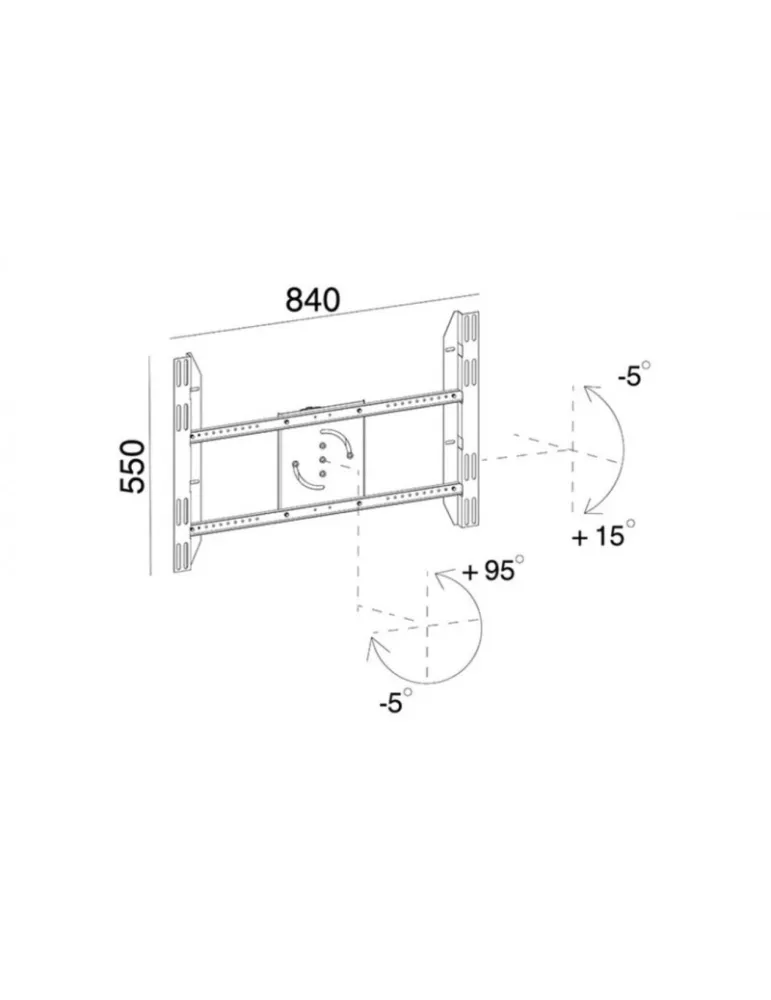 MULTIBRACKETS 6993 Support écran Multibrackets Public Display Stand Single Screen Mount - écran simple VESA Max 800x400