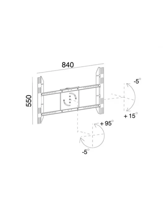 MULTIBRACKETS 6993 Support écran Multibrackets Public Display Stand Single Screen Mount - écran simple VESA Max 800x400