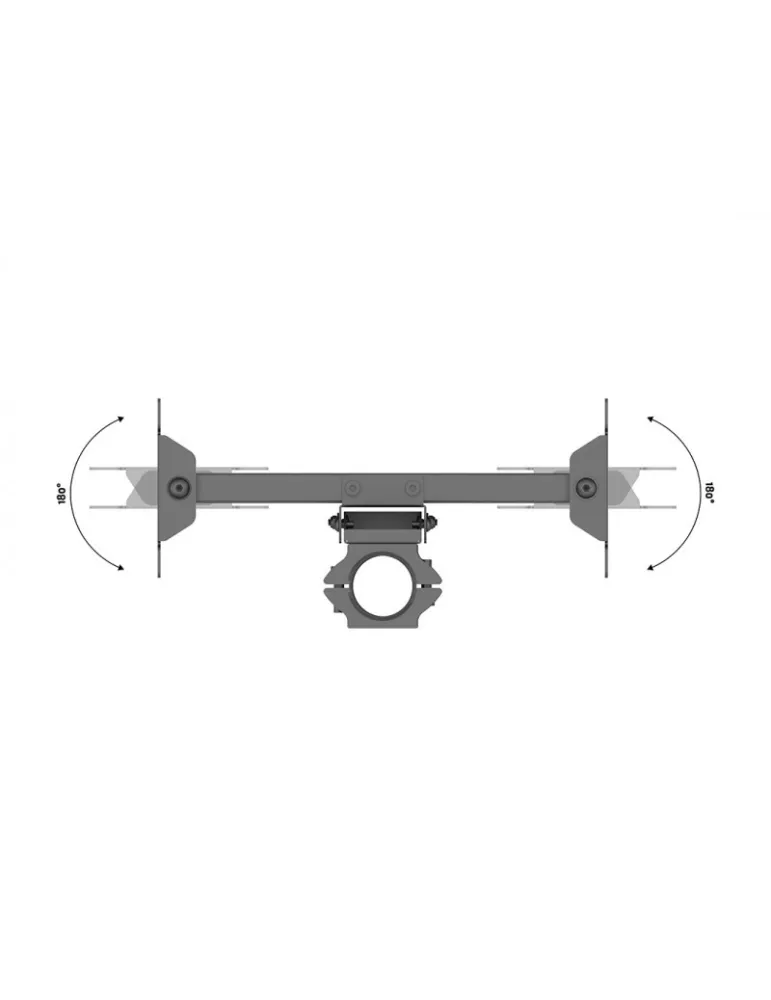 MULTIBRACKETS 2475 Soporte doble en V de 32  -43   para montaje en poste MULTIBRACKETS MUL2475 | MusicGoodDeal