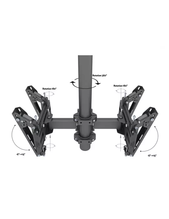 MULTIBRACKETS 2475 Dual Bracket V Shape 32  -43   for pole mounting MULTIBRACKETS MUL2475 | MusicGoodDeal