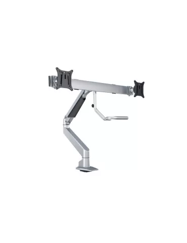 MULTIBRACKETS 6362 Articulated table support Multibrackets Gas Lift Arm w. Duo Crossbar - 2 screens 15 - 28  VESA Max 100x100