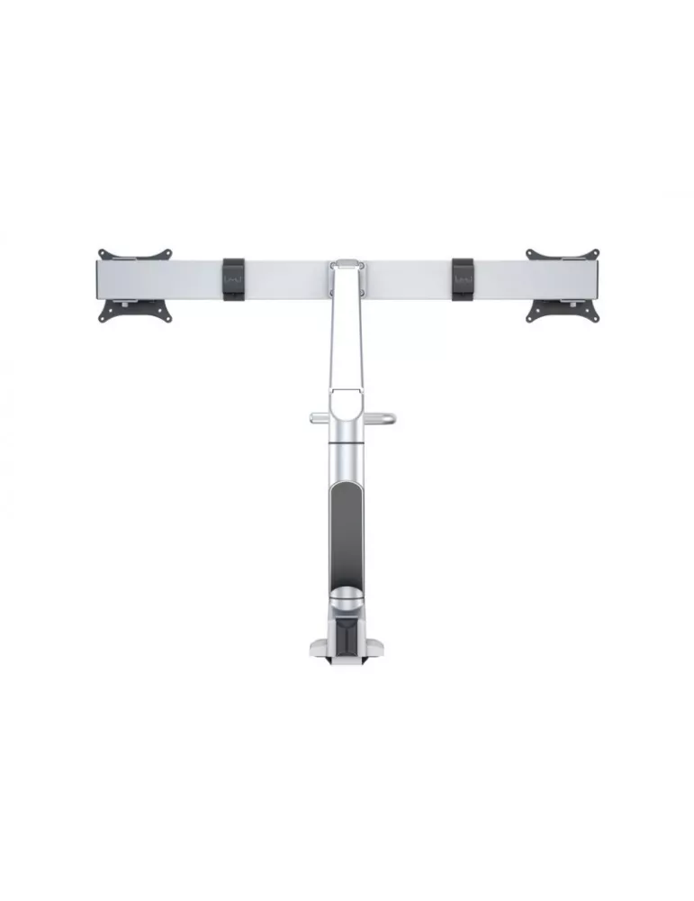 MULTIBRACKETS 6362 Gelenkige Tischhalterung Multibrackets Gas Lift Arm w. Duo Crossbar - 2 Bildschirme von 15 -28  VESA Max 10