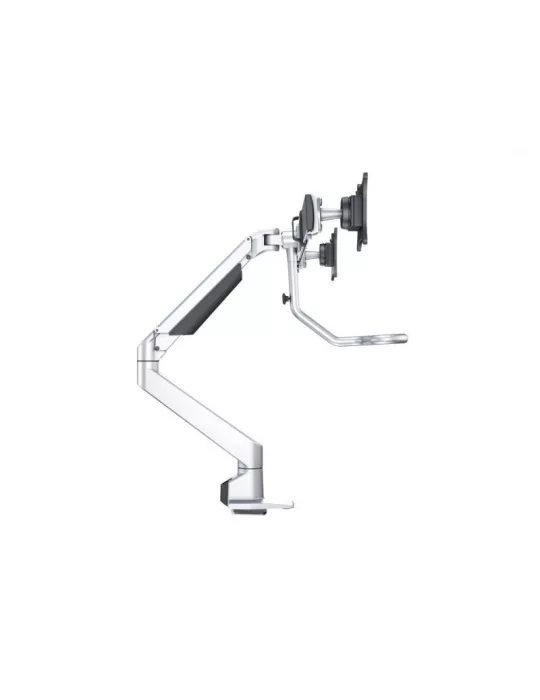 MULTIBRACKETS 6362 Gelenkige Tischhalterung Multibrackets Gas Lift Arm w. Duo Crossbar - 2 Bildschirme von 15 -28  VESA Max 10