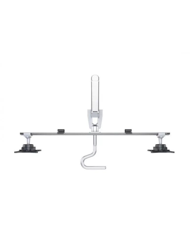 MULTIBRACKETS 6362 Articulated table support Multibrackets Gas Lift Arm w. Duo Crossbar - 2 screens 15 - 28  VESA Max 100x100