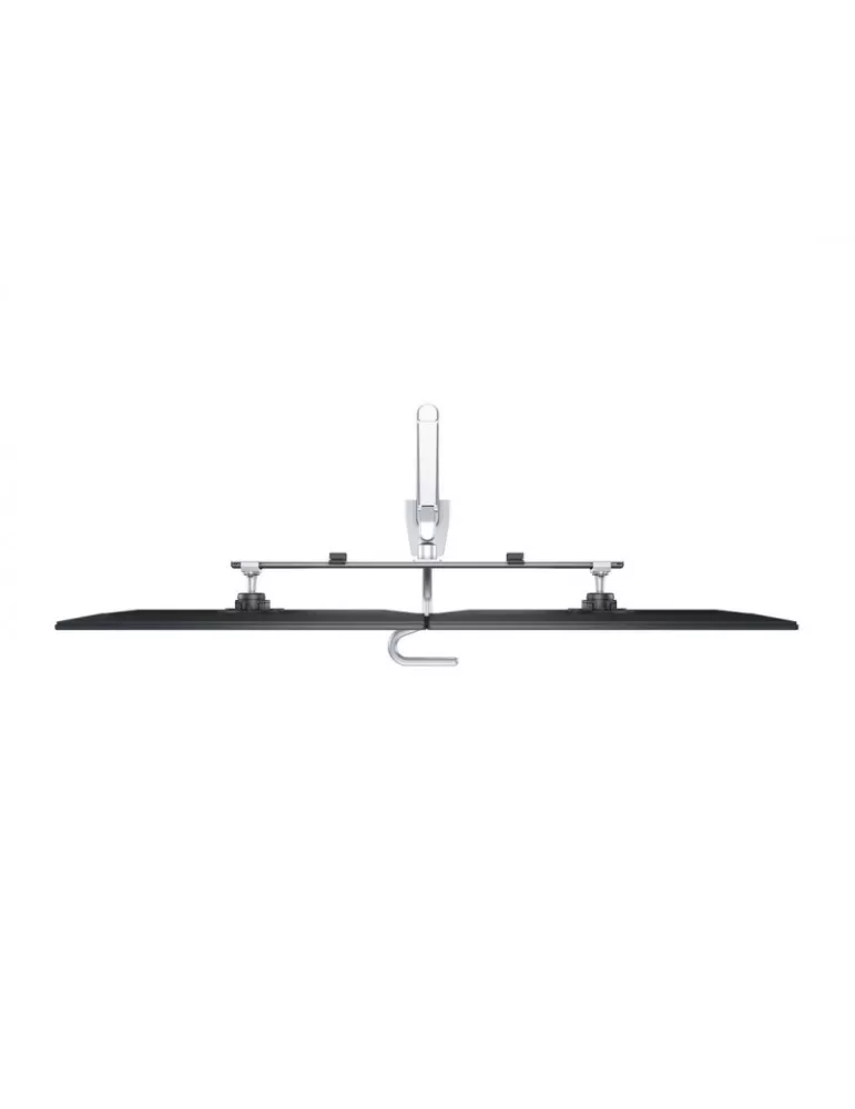 MULTIBRACKETS 6362 Support de table articulé Multibrackets Gas Lift Arm w. Duo Crossbar - 2 écrans de 15"- 28" VESA Max 100x100