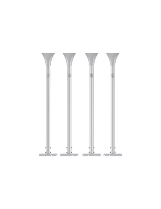 MULTIBRACKETS 5704 Kit de Barres sol-plafond pour caisson Multibrackets Floor to Ceiling Kit Large Blanc - ecran 75"-98"