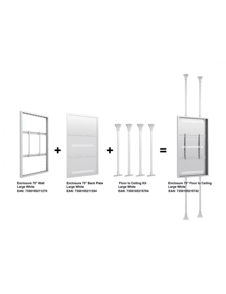MULTIBRACKETS 5704 Multibrackets Floor to Ceiling Kit Large Weiß - 75 -98  Bildschirm MULTIBRACKETS MUL5704 | MusicGoodDeal