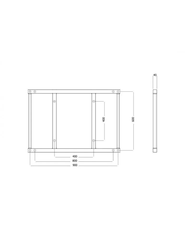 MULTIBRACKETS 6515 Erweiterungskit Multibrackets Push SD 900 800x600 - 50  - 110  Bildschirm MULTIBRACKETS MUL6515 | MusicGood