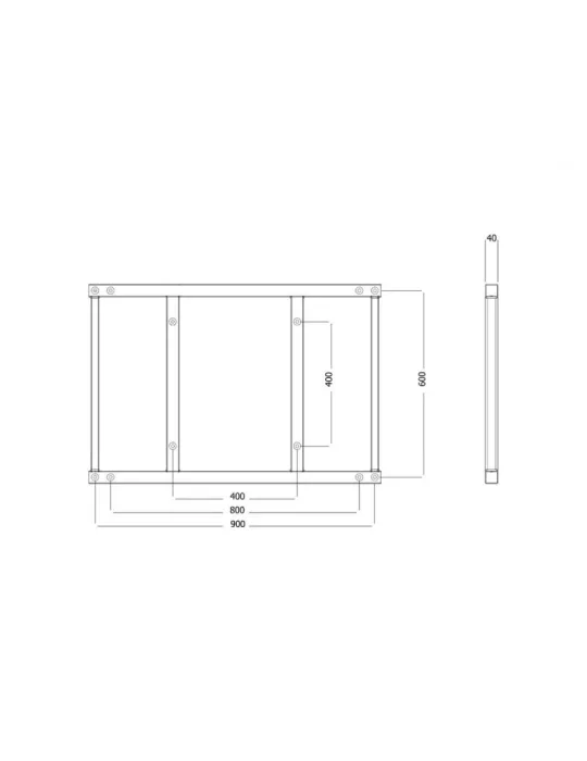 MULTIBRACKETS 6515 Erweiterungskit Multibrackets Push SD 900 800x600 - 50  - 110  Bildschirm MULTIBRACKETS MUL6515 | MusicGood