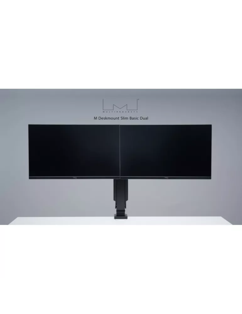 MULTIBRACKETS 9981 Multibrackets Deskmount Slim Basic Dual articulated table stand - 17  - 27  screen Vesa Max 100x100 MULTIBR