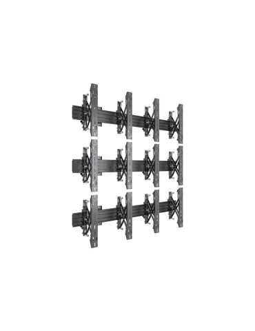MULTIBRACKETS 2635 Support mural Multibrackets Wallmount Pro MBW2UX3 Push In Pop Out Black - 6 écrans 40"-65" VESA Max 600x400