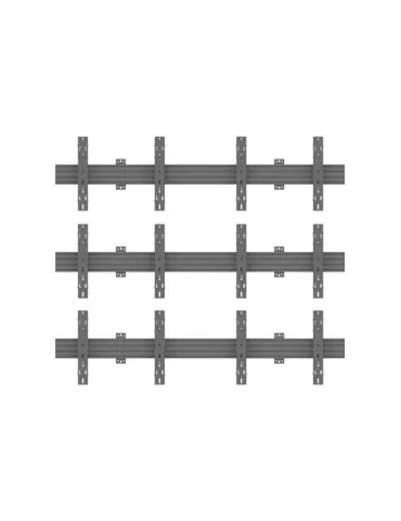 MULTIBRACKETS 2635 Support mural Multibrackets Wallmount Pro MBW2UX3 Push In Pop Out Black - 6 écrans 40"-65" VESA Max 600x400 2