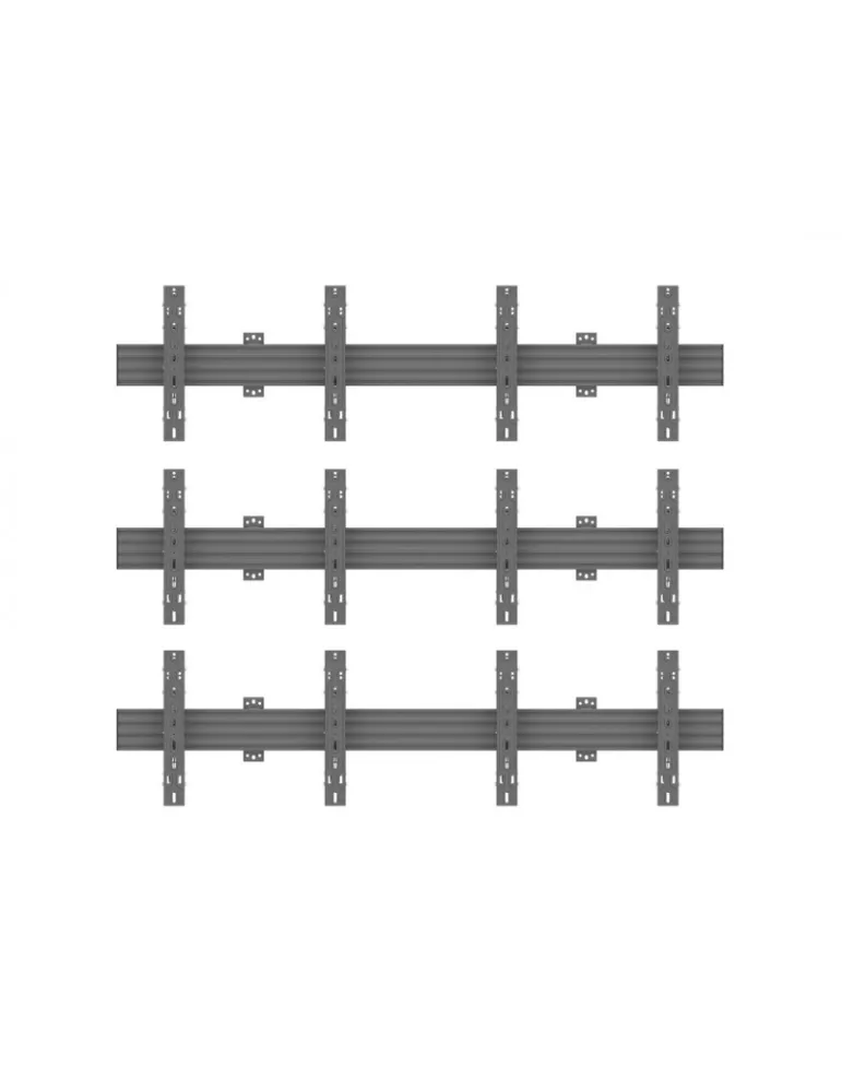 MULTIBRACKETS 2635 Wallmount Multibrackets Wallmount Pro MBW2UX3 Push In Pop Out Black - 6 screens 40 -65  VESA Max 600x400 MU