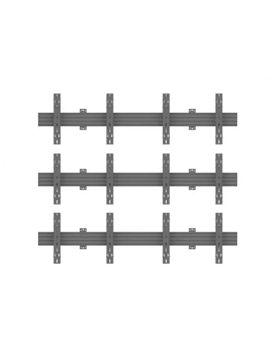 MULTIBRACKETS 2635 Wallmount Multibrackets Wallmount Pro MBW2UX3 Push In Pop Out Black - 6 screens 40 -65  VESA Max 600x400 MU