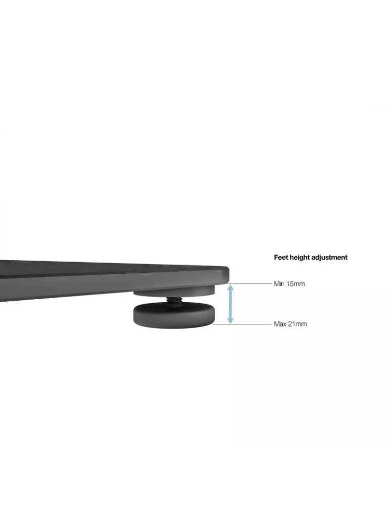 MULTIBRACKETS 0846 Floor stand including shelf Multibrackets Public Display Stand 110 HD Simple Black Floorbase -screen 50 -85
