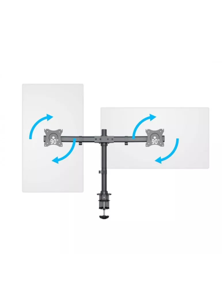 MULTIBRACKETS 3309 Tilting table stand Multibrackets Desktopmount Basic Dual - 2 screens 15  - 27  VESA Max 100x100 MULTIBRACK