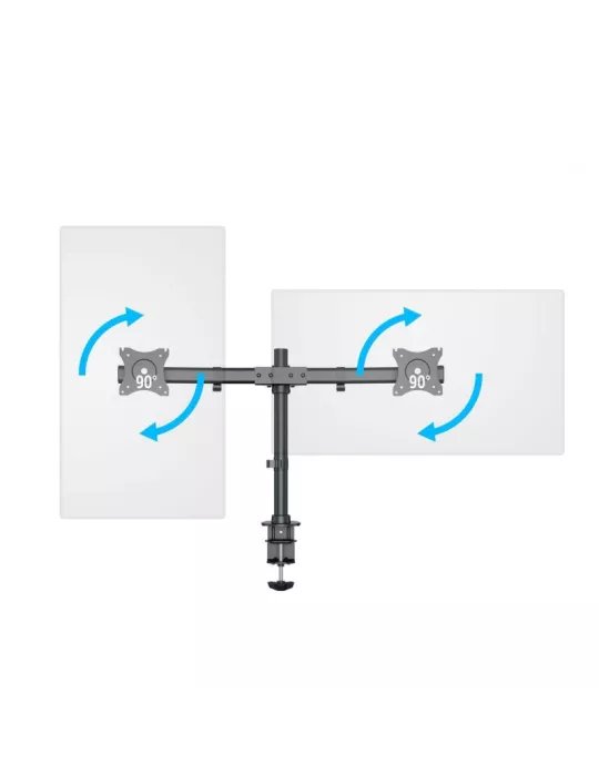 MULTIBRACKETS 3309 Tilting table stand Multibrackets Desktopmount Basic Dual - 2 screens 15  - 27  VESA Max 100x100 MULTIBRACK