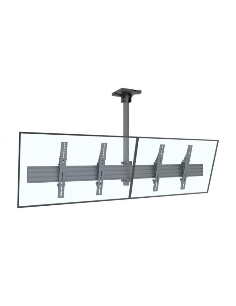 MULTIBRACKETS 3934 Support plafond Multibrackets Menuboard Mount Pro MBC2X1U - 2 écrans 40"-65" VESA Max 600x400
