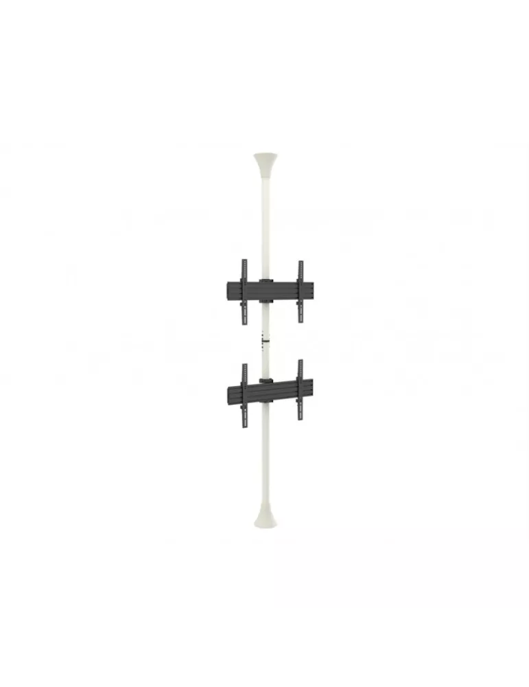 MULTIBRACKETS 5716 Support sol plafond Multibrackets Floor to Ceiling Mount Pro MBFC2U Blanc - 2 écrans 40"-65" VESA Max 600x40