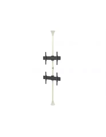 MULTIBRACKETS 5716 Support sol plafond Multibrackets Floor to Ceiling Mount Pro MBFC2U Blanc - 2 écrans 40"-65" VESA Max 600x40 2