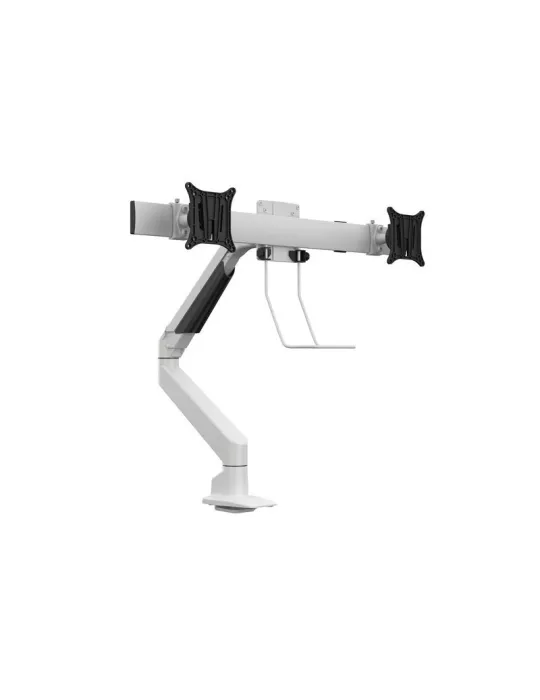 MULTIBRACKETS 5945 Support de table articulé Multibrackets Gas Lift Arm Single w. Duo Crossbar - 2 écrans de 15"- 28" VESA Max 