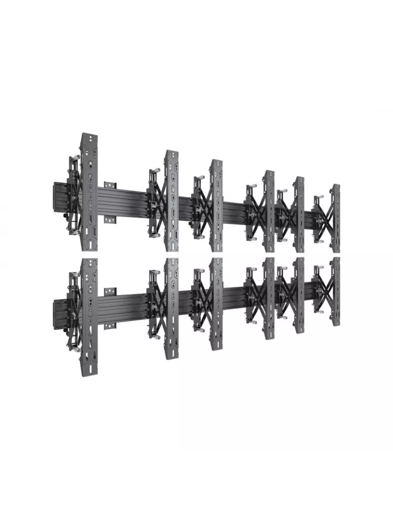 MULTIBRACKETS 5044 Wallmount Multibrackets Wallmount Pro MBW3x2U Push In Pop Out Black - 6 screens 32 -55  VESA Max 400x400 MU