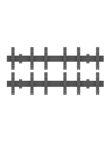 MULTIBRACKETS 5044 Multisoportes de pared Wallmount Pro MBW3x2U Push In Pop Out Negro - 6 pantallas 32 -55  VESA Max 400x400 M 2