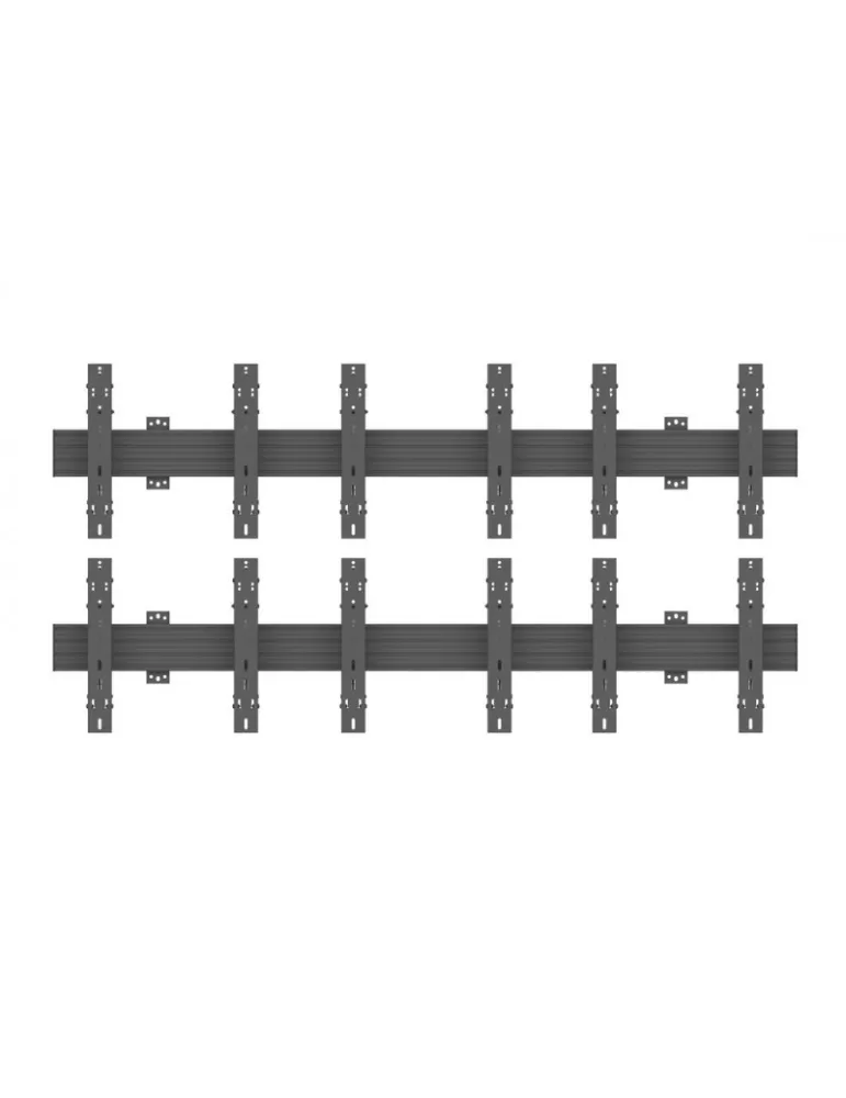 MULTIBRACKETS 5044 Multisoportes de pared Wallmount Pro MBW3x2U Push In Pop Out Negro - 6 pantallas 32 -55  VESA Max 400x400 M