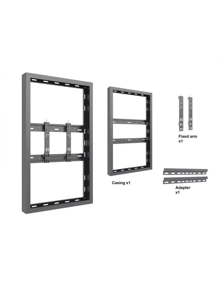 MULTIBRACKETS 1102 Cadre Multibrackets Enclosure Wall Small Black - Samsung 43" QB/QM/QH REF: