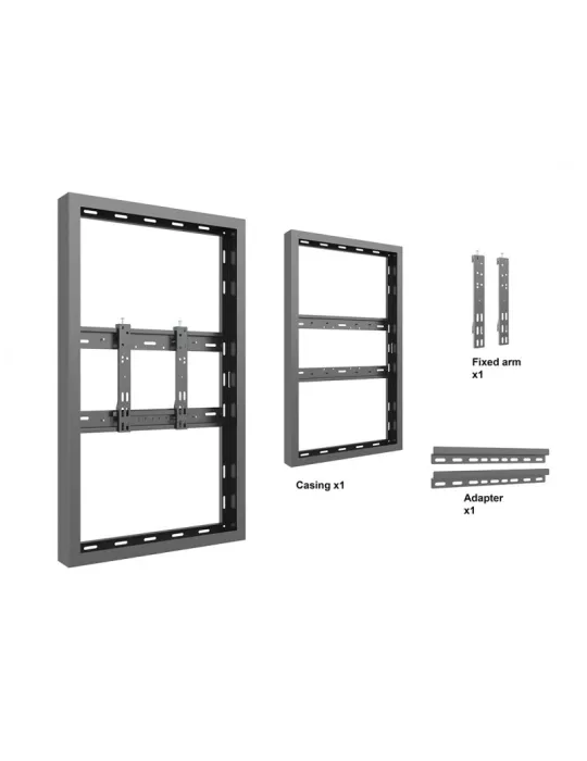 MULTIBRACKETS 1102 Cadre Multibrackets Enclosure Wall Small Black - Samsung 43" QB/QM/QH REF:
