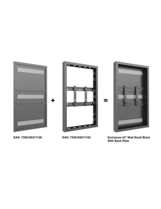 MULTIBRACKETS 1102 Cadre Multibrackets Enclosure Wall Small Black - Samsung 43  QB QM QH REF  MULTIBRACKETS MUL1102 | MusicGoo