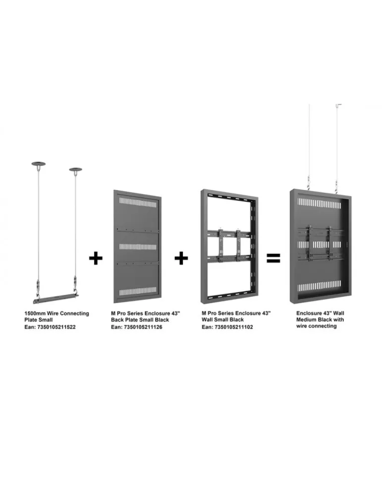 MULTIBRACKETS 1102 Rahmen Multibrackets Enclosure Wall Small Black - Samsung 43  QB QM QH REF  MULTIBRACKETS MUL1102 | MusicGo