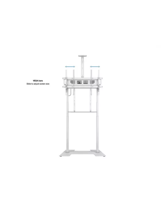 MULTIBRACKETS 0181 Motorisierter Bodenständer FloorBase XL 150kg Weiß Leinwand 42  - 100  -Vesa Max 1000x600 MULTIBRACKETS MUL