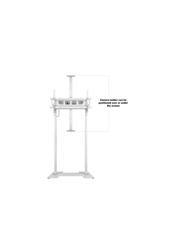 MULTIBRACKETS 0181 Support sol motorisé  FloorBase XL 150kg Blanc Ecran 42" - 100" -Vesa Max 1000x600