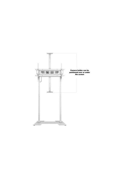 MULTIBRACKETS 0181 Motorisierter Bodenständer FloorBase XL 150kg Weiß Leinwand 42  - 100  -Vesa Max 1000x600 MULTIBRACKETS MUL