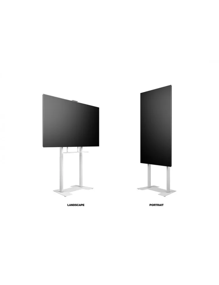 MULTIBRACKETS 0181 Support sol motorisé  FloorBase XL 150kg Blanc Ecran 42" - 100" -Vesa Max 1000x600
