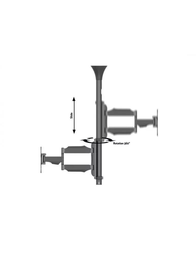 MULTIBRACKETS 9826 Support ecran rétractable Multibrackets Flip Down - écran 15"-37" VESA Max 200x200