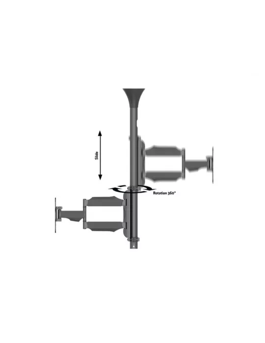 MULTIBRACKETS 9826 Support ecran rétractable Multibrackets Flip Down - écran 15"-37" VESA Max 200x200