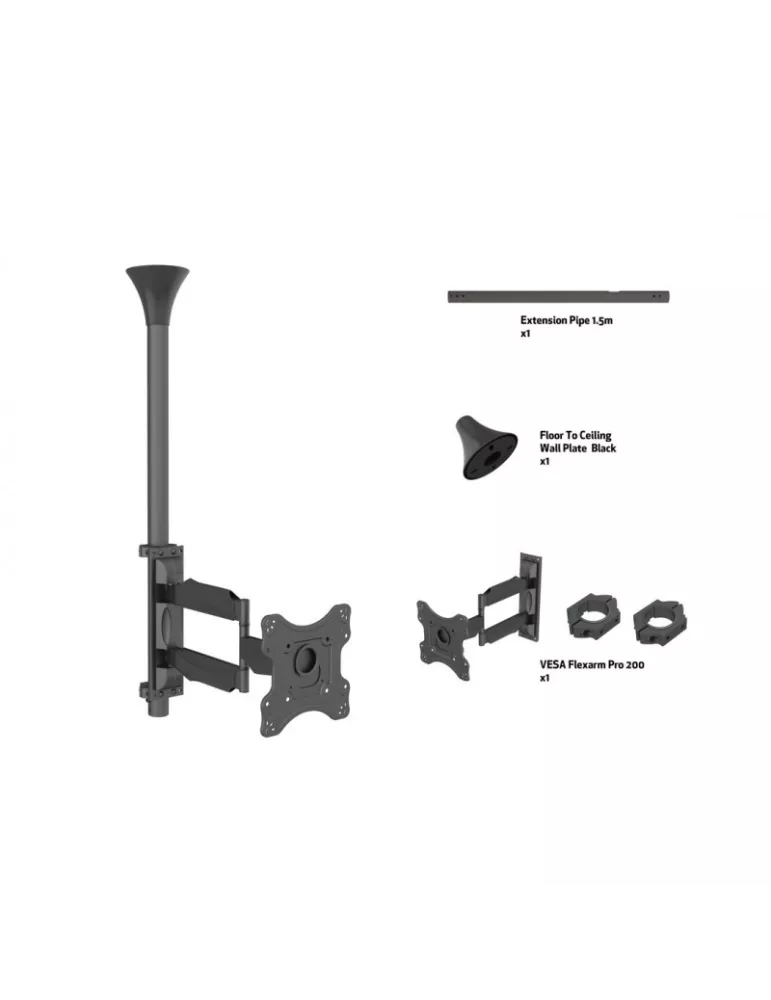 MULTIBRACKETS 9826 Support ecran rétractable Multibrackets Flip Down - écran 15"-37" VESA Max 200x200