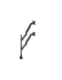 MULTIBRACKETS 4288 Table Stand Multibrackets Gas Lift Arm Basic Dual Stacked Pole - 2 screens from 15 -34  VESA Max 100x100 MU