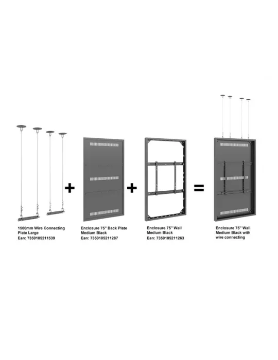 MULTIBRACKETS 1546 Ceiling sling support Multibrackets 1500mm Wire Connecting Plate Large MULTIBRACKETS MUL1546 | MusicGoodDea