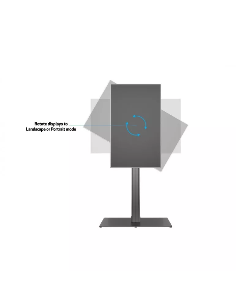 MULTIBRACKETS 7284 Support sol 2x ecrans Multibrackets Public Display Stand 180HD Back to Back MULTIBRACKETS MUL7284 | MusicGo