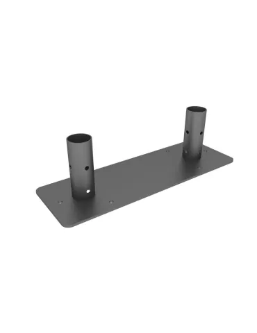 MULTIBRACKETS 6305 Embase en acier a fixer au sol Multibrackets Bolt Down Dual Pole Plate Noir
