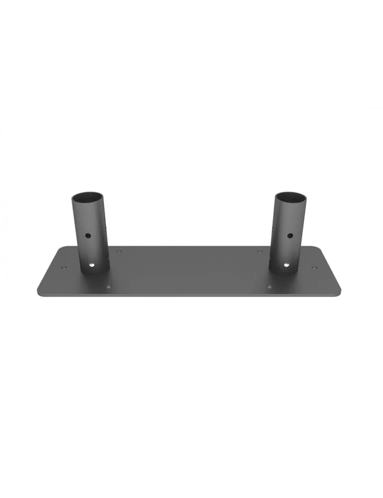 MULTIBRACKETS 6305 Floor-mounted steel base Multibrackets Bolt Down Dual Pole Plate Black MULTIBRACKETS MUL6305 | MusicGoodDea
