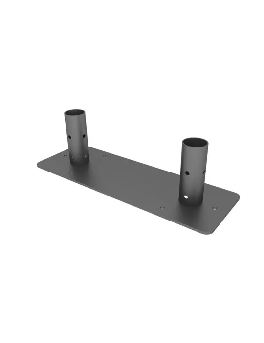 MULTIBRACKETS 6305 Base de acero para suelo Multibrackets Atornillable Doble Pértiga Placa Negra MULTIBRACKETS MUL6305 | Music