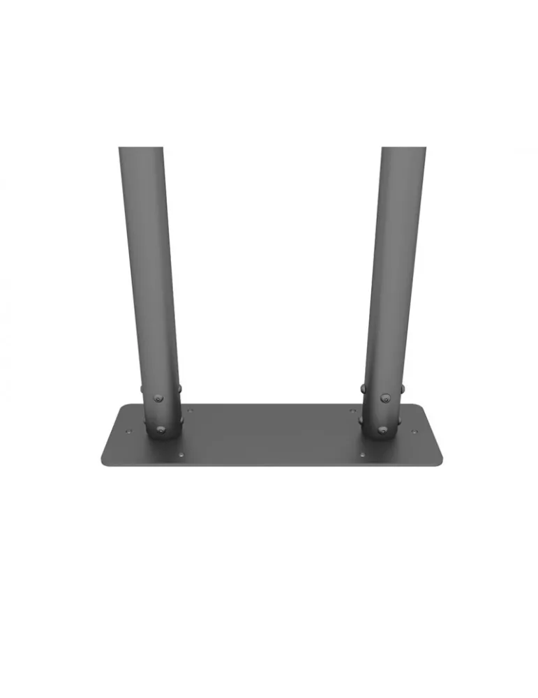 MULTIBRACKETS 6305 Floor-mounted steel base Multibrackets Bolt Down Dual Pole Plate Black MULTIBRACKETS MUL6305 | MusicGoodDea