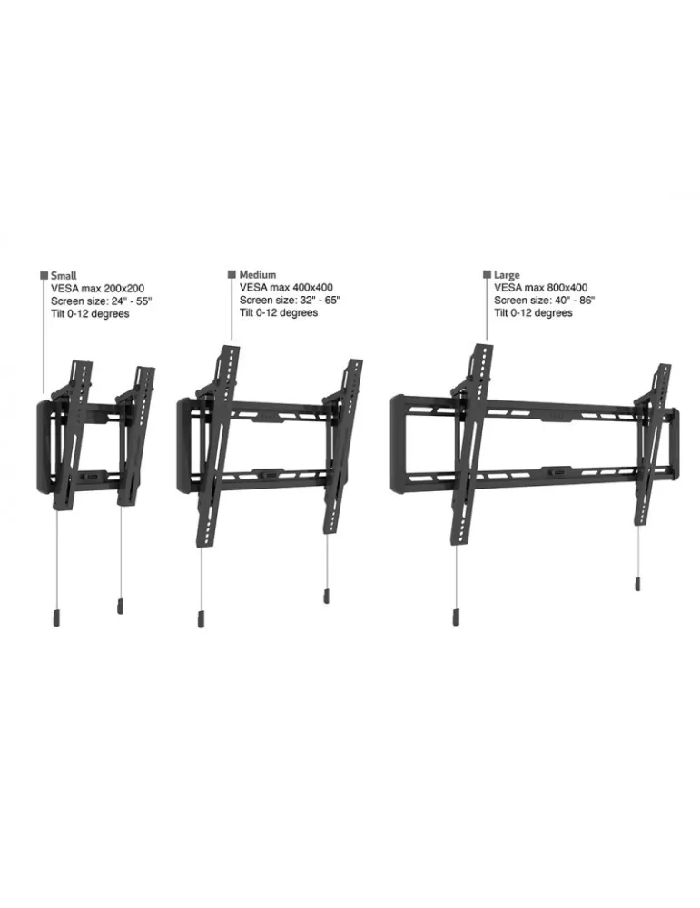 MULTIBRACKETS 6558 Wallmount Multibrackets Uni Wallmount Tilt Small VESA 200x200 REF  MULTIBRACKETS MUL6558 | MusicGoodDeal